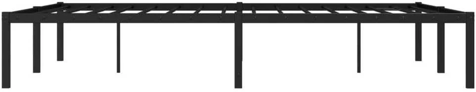 Metalinis lovos rėmas, juodos spalvos, 140x200cm, metalas