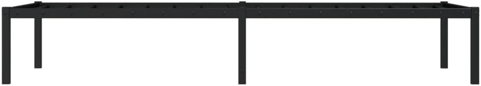 Metalinis lovos rėmas, juodos spalvos, 75x190cm