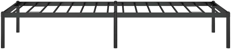 Metalinis lovos rėmas, juodos spalvos, 75x190cm