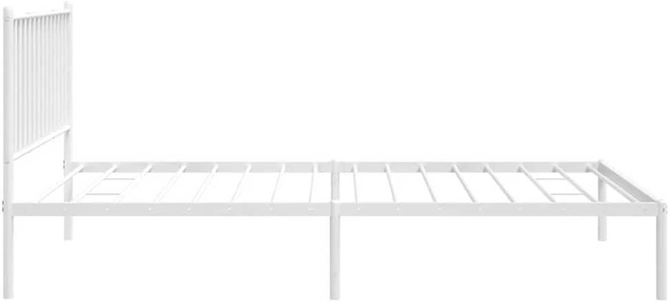 Lova Metalinis lovos rėmas su galvūgaliu, baltos spalvos, 107x203cm