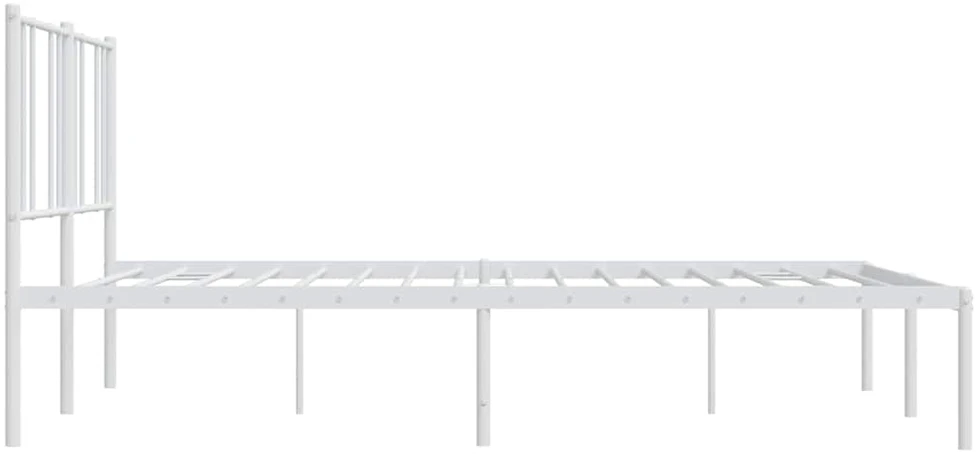 Lova Metalinis lovos rėmas su galvūgaliu, baltos spalvos, 193x203cm