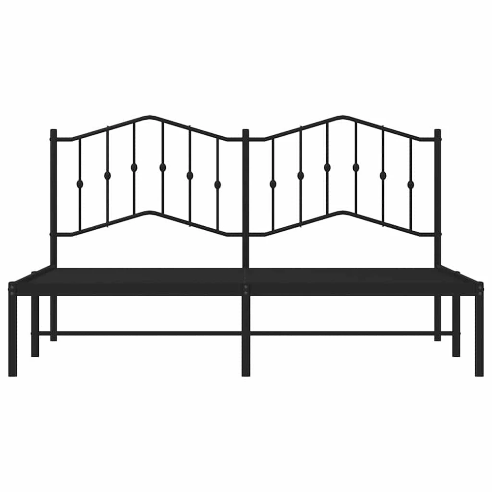 Lova Metalinis lovos rėmas su galvūgaliu, juodos spalvos, 183x213cm