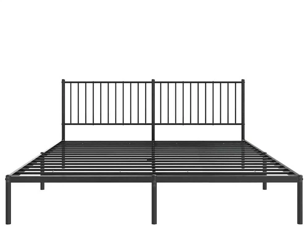 Lova Metalinis lovos rėmas su galvūgaliu, juodos spalvos, 183x213cm