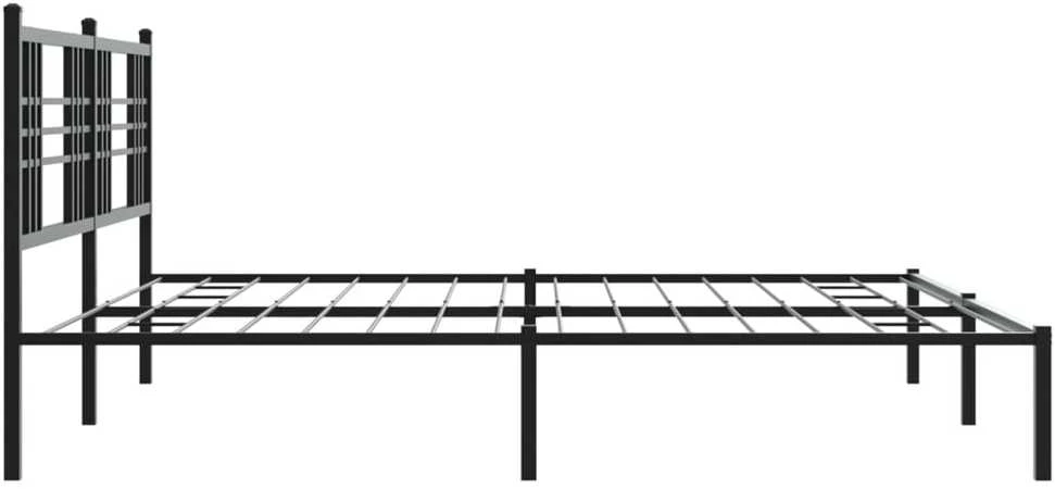 Lova Metalinis lovos rėmas su galvūgaliu, juodos spalvos, 183x213cm