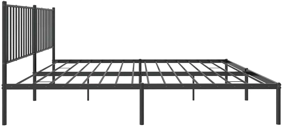 Lova Metalinis lovos rėmas su galvūgaliu, juodos spalvos, 183x213cm