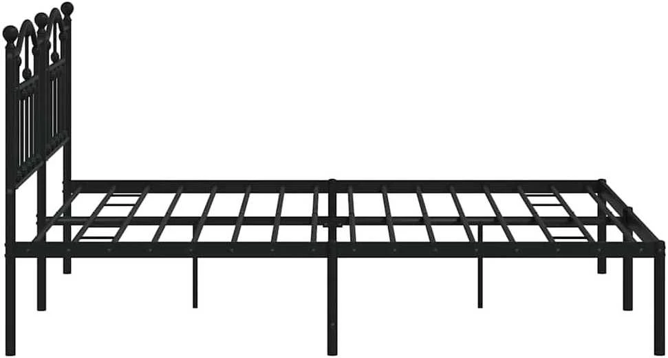 Lova Metalinis lovos rėmas su galvūgaliu, juodos spalvos, 183x213cm