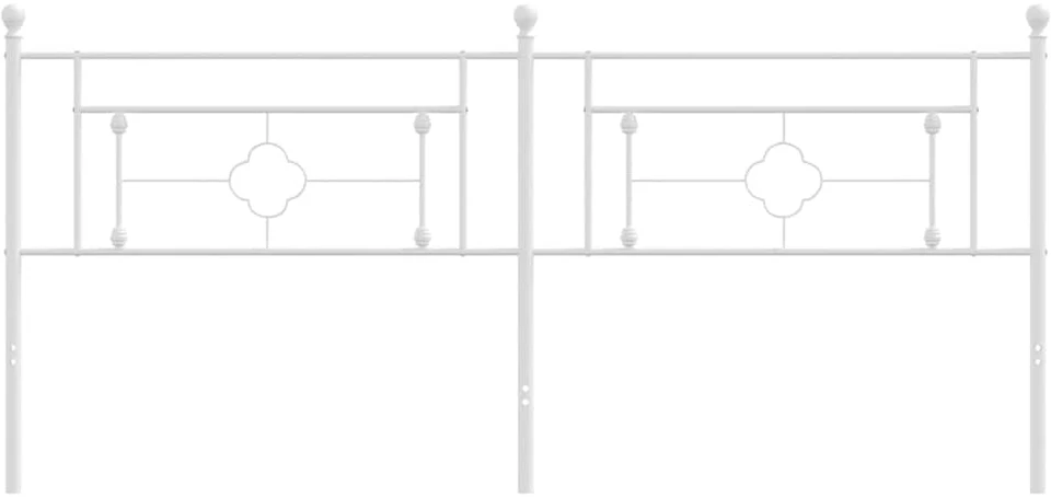 Metalinis galvūgalis, baltos spalvos, 193cm