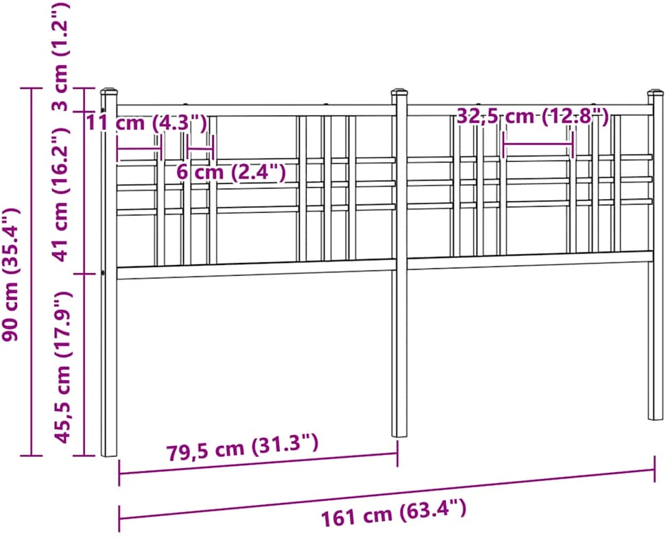 Metalinis pakaitinis galvūgalis, baltos spalvos, 160cm