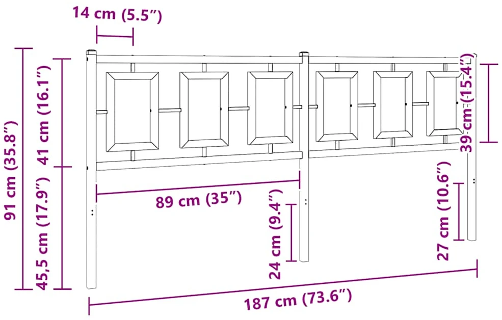 Metalinis pakaitinis galvūgalis, baltos spalvos, 180cm