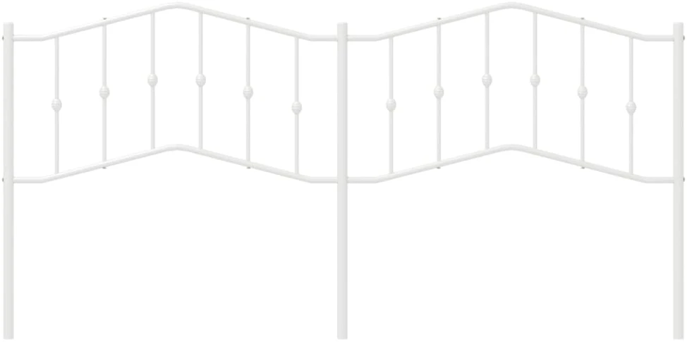 Metalinis galvūgalis, baltos spalvos, 200cm