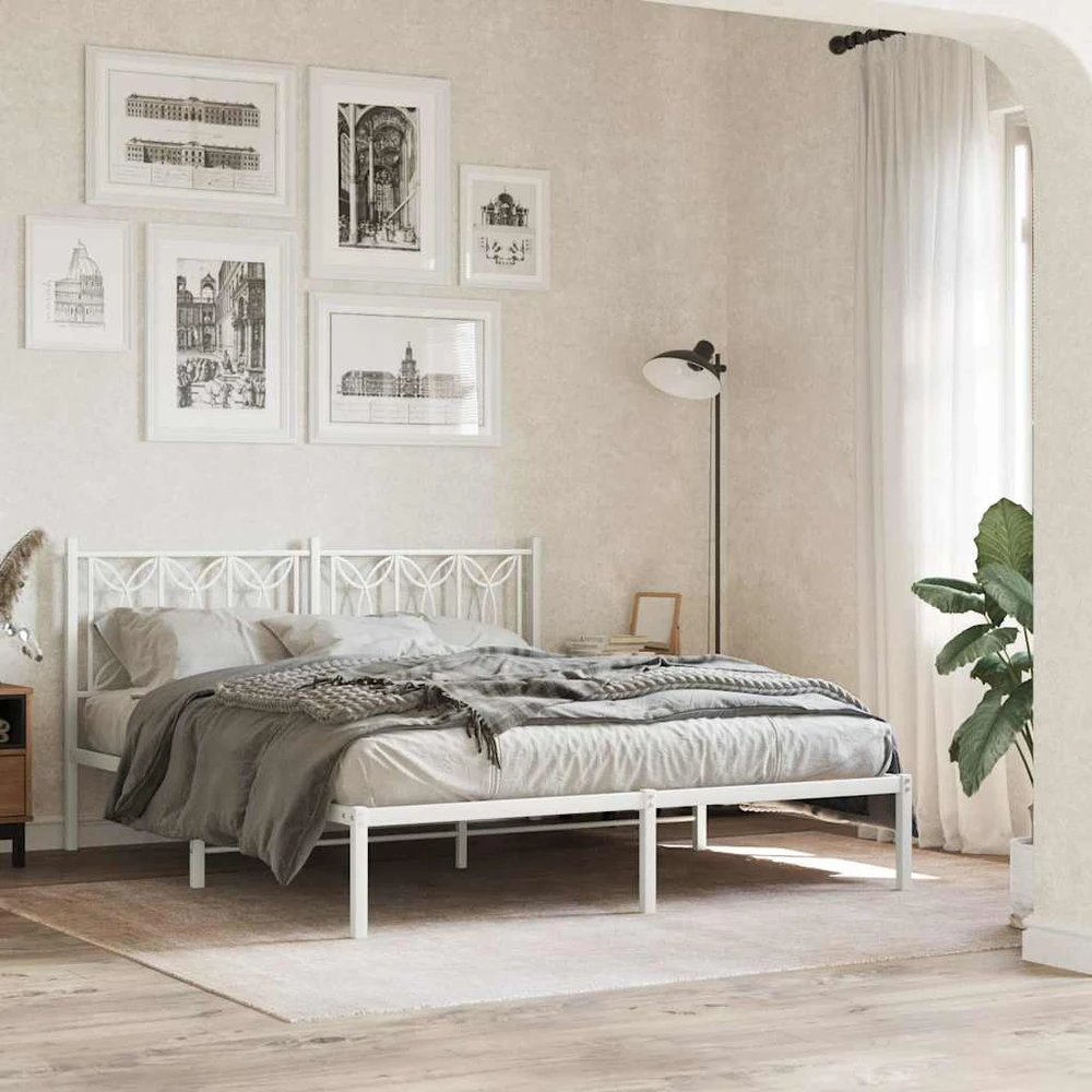 Metalinis pakaitinis galvūgalis, baltos spalvos, 160cm
