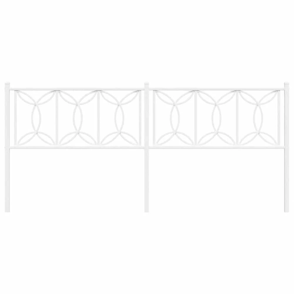 Metalinis pakaitinis galvūgalis, baltos spalvos, 200cm