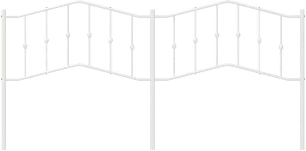 Metalinis galvūgalis, baltos spalvos, 193cm