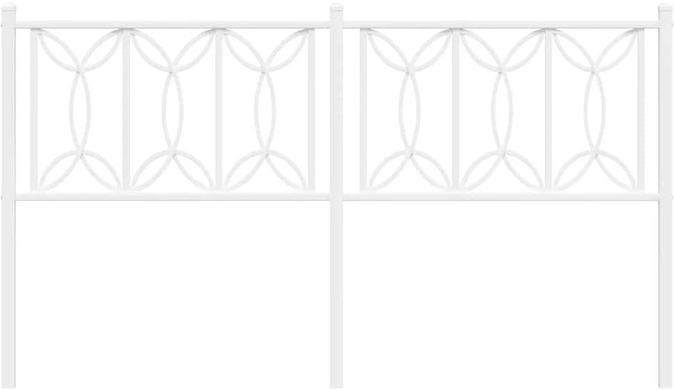 Metalinis pakaitinis galvūgalis, baltos spalvos, 160cm