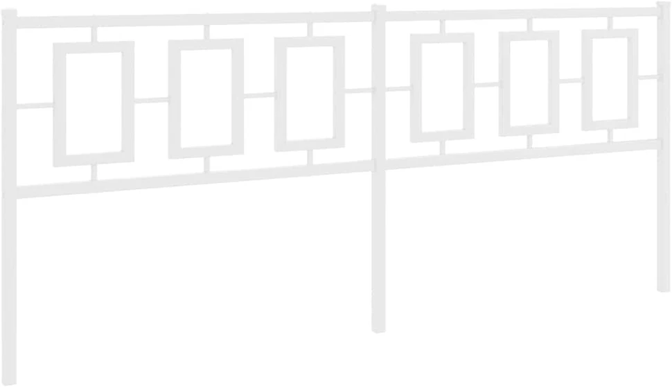 Metalinis galvūgalis, baltos spalvos, 200cm