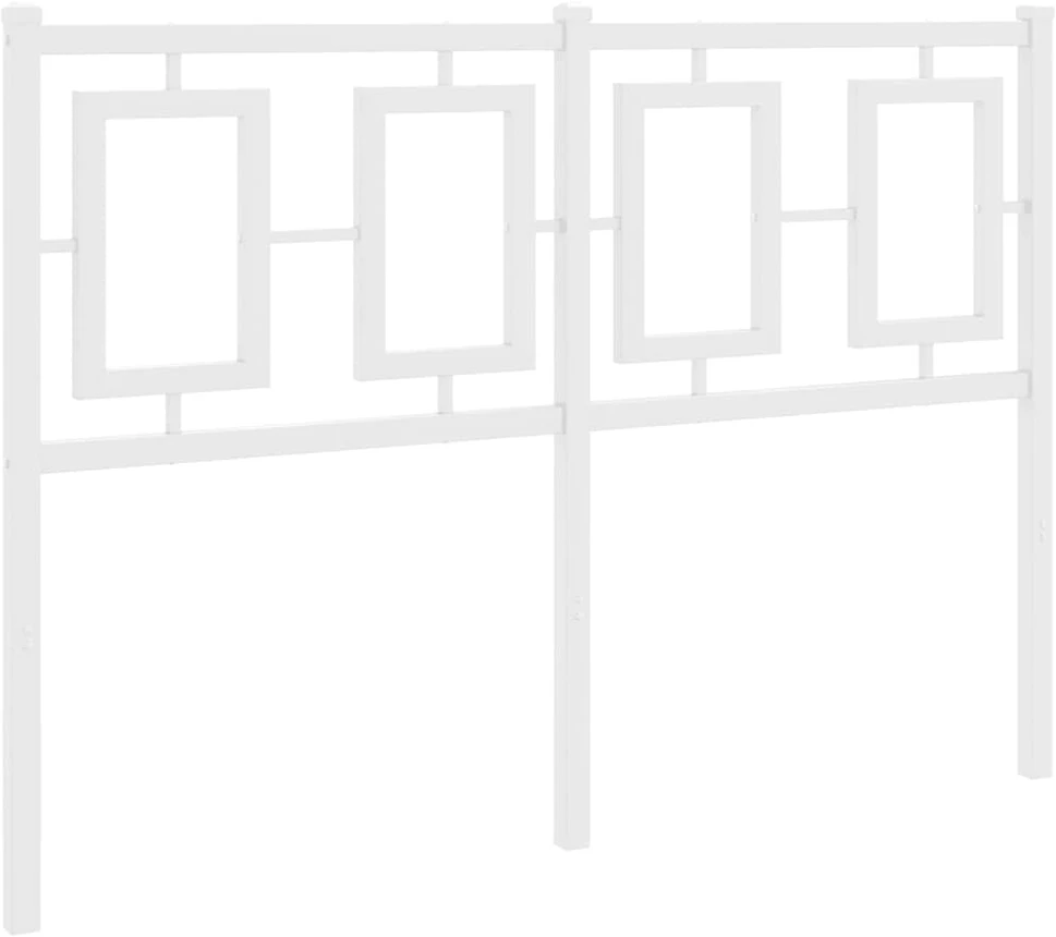 Metalinis galvūgalis, baltos spalvos, 120cm