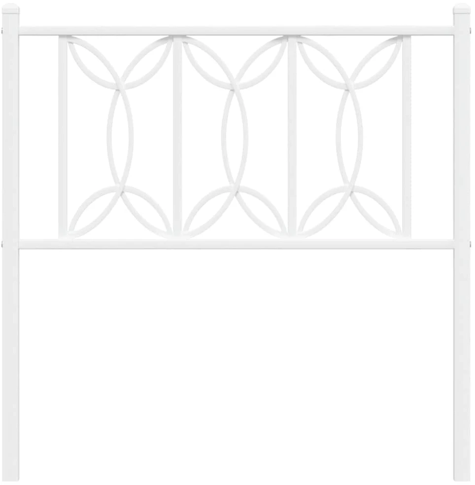 Metalinis pakaitinis galvūgalis, baltos spalvos, 75cm