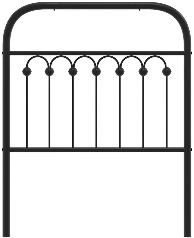 Metalinis galvūgalis, juodos spalvos, 75cm