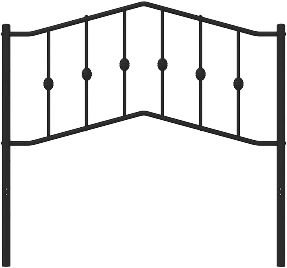 Metalinis galvūgalis, juodos spalvos, 100cm