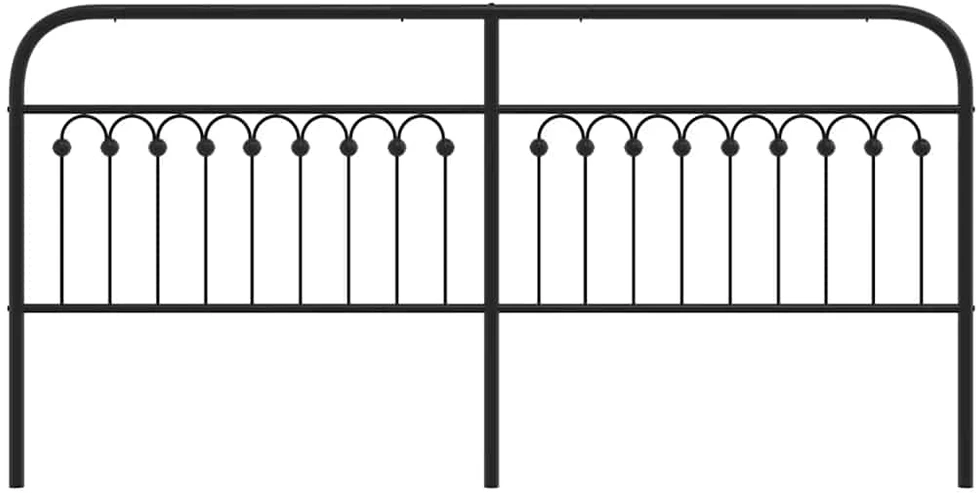 Metalinis galvūgalis, juodos spalvos, 200cm
