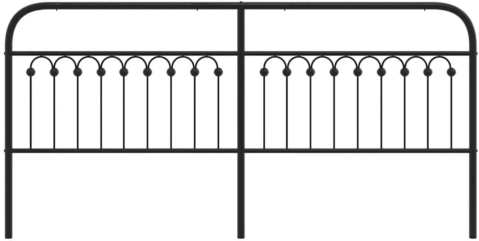 Metalinis galvūgalis, juodos spalvos, 193cm