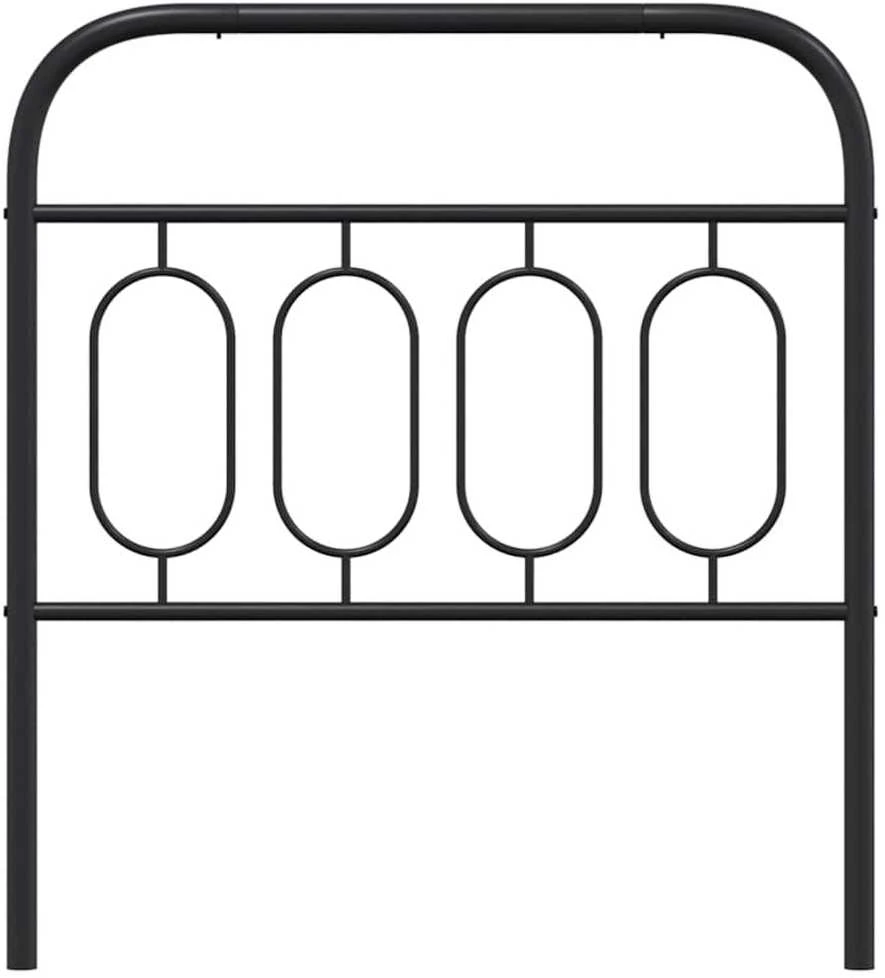 Metalinis pakaitinis galvūgalis, juodos spalvos, 90cm