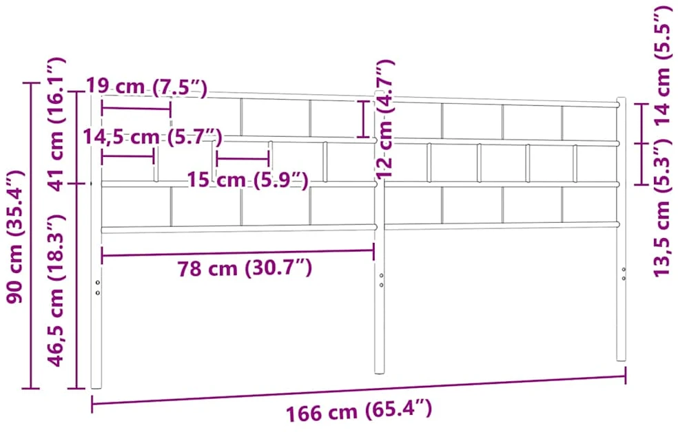 Metalinis galvūgalis, juodos spalvos, 160cm