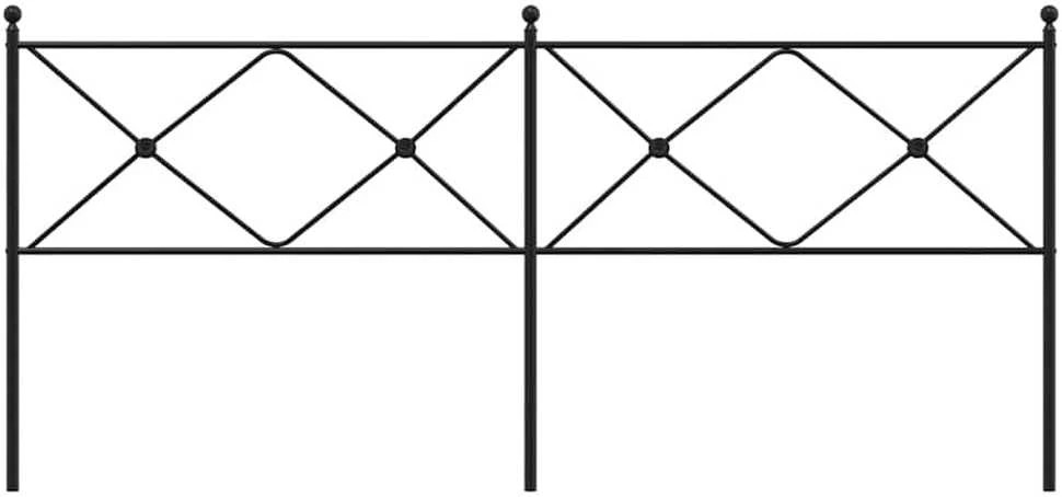 Metalinis galvūgalis, juodos spalvos, 193cm