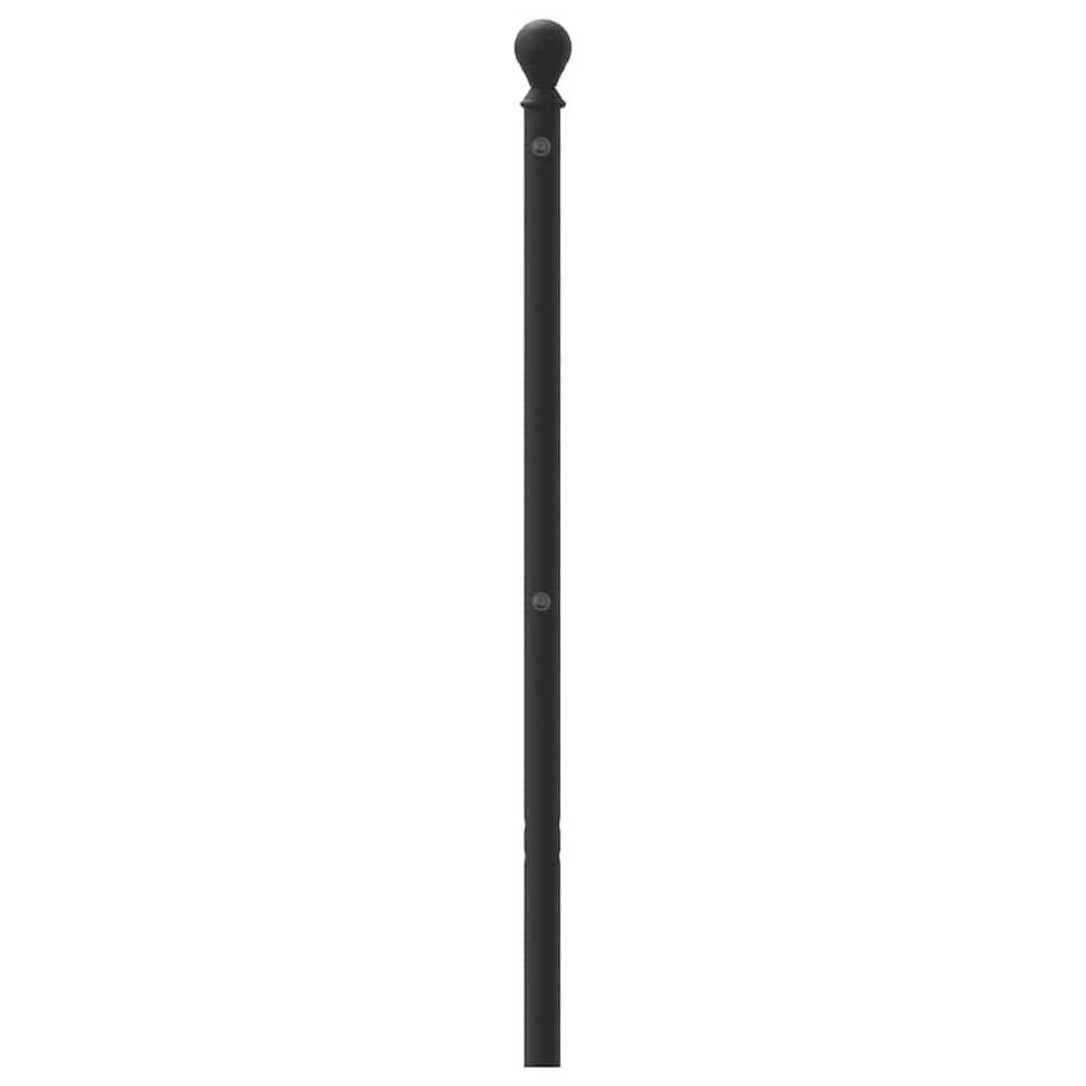 Metalinis galvūgalis, juodos spalvos, 200cm