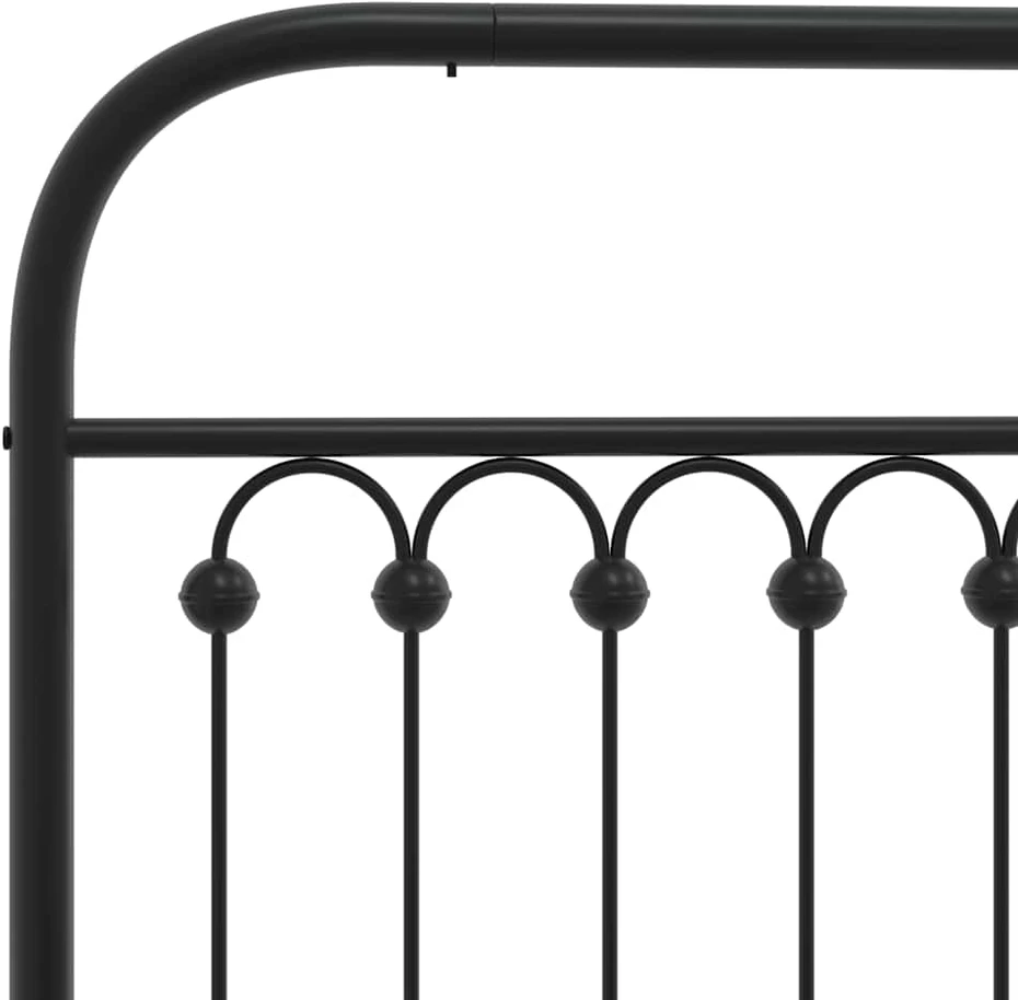 Metalinis galvūgalis, juodos spalvos, 200cm