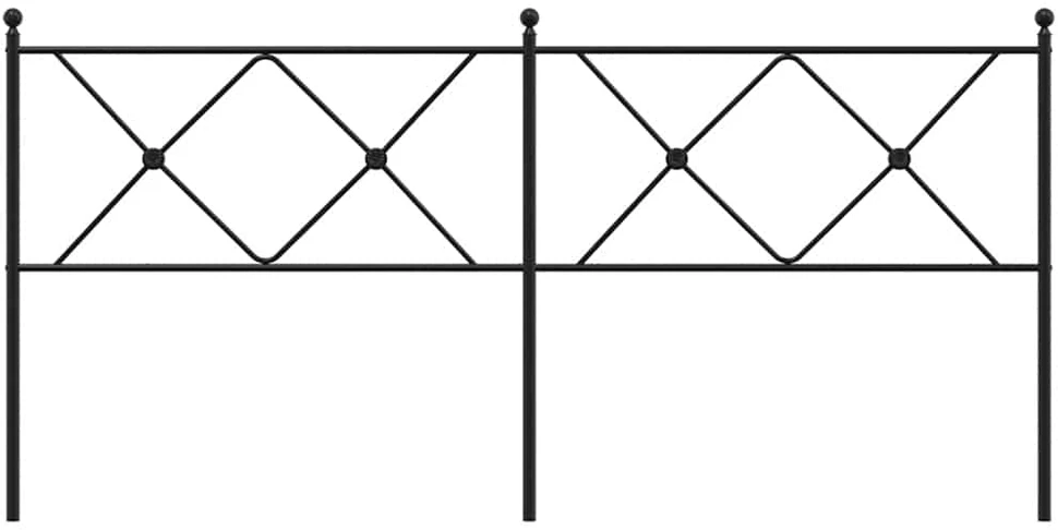 Metalinis galvūgalis, juodos spalvos, 180cm