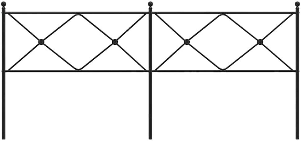 Metalinis galvūgalis, juodos spalvos, 200cm