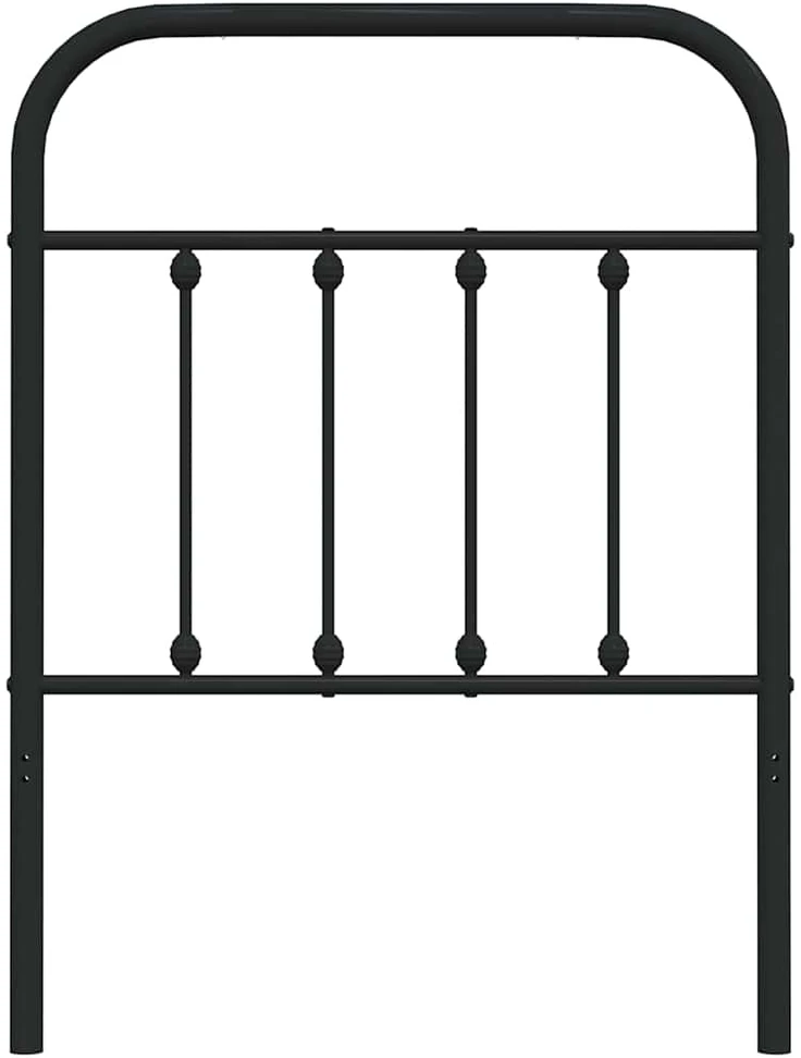 Metalinis galvūgalis, juodos spalvos, 75cm