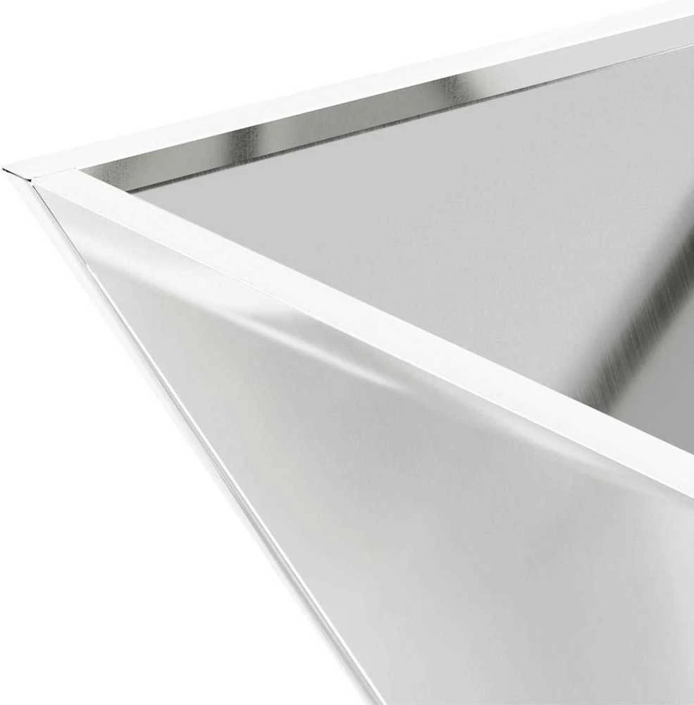 Sodo vazonas Sidabrinė 35 x 35 x 15 cm Galvanizuotas plienas