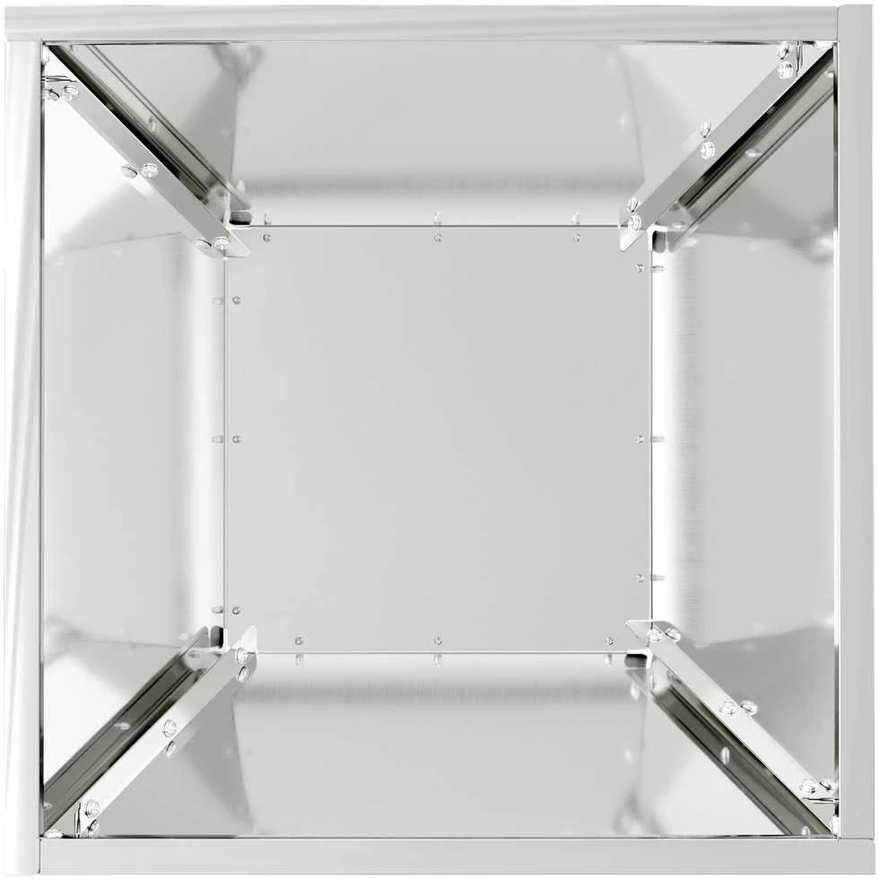 Sodo vazonas Sidabrinė 35 x 35 x 15 cm Galvanizuotas plienas