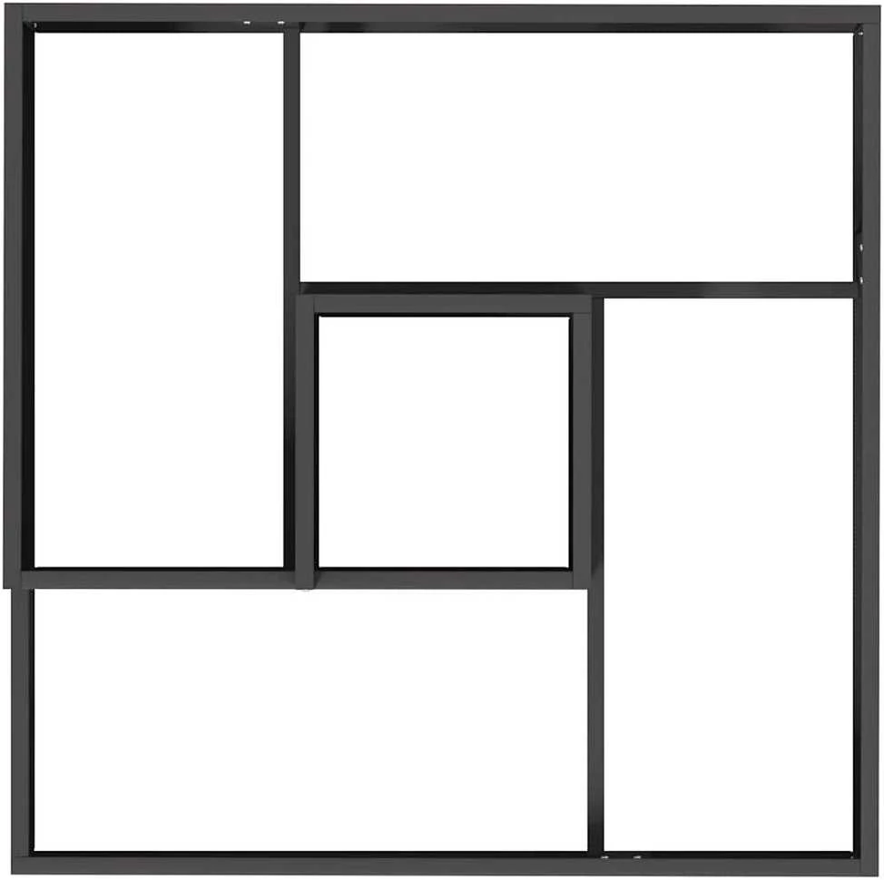 Sodo vazonas Juoda 80 x 80 x 50 cm Šaltai valcuotas plienas
