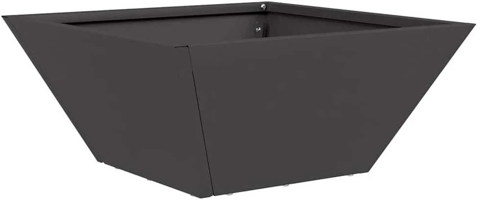 Sodo vazonas Juoda 35 x 35 x 15 cm Šaltai valcuotas plienas