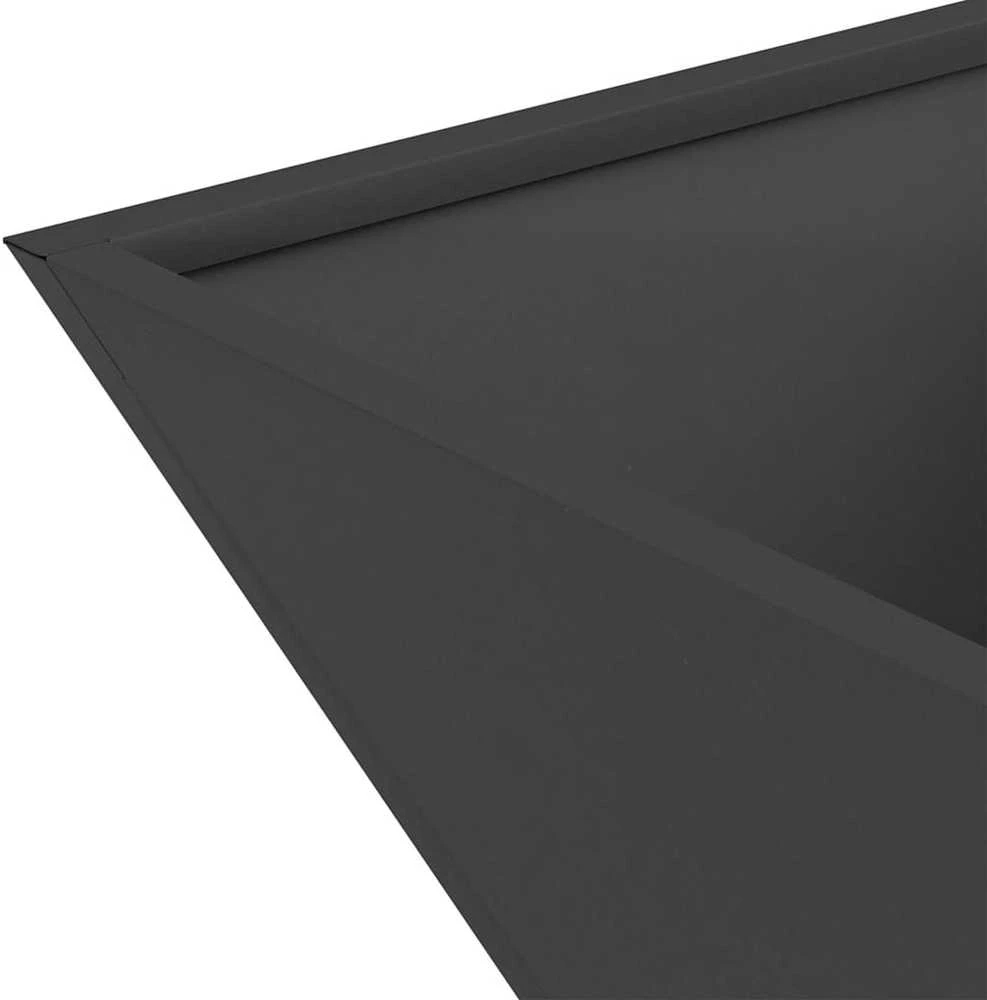Sodo vazonas Juoda 40 x 40 x 15 cm Šaltai valcuotas plienas