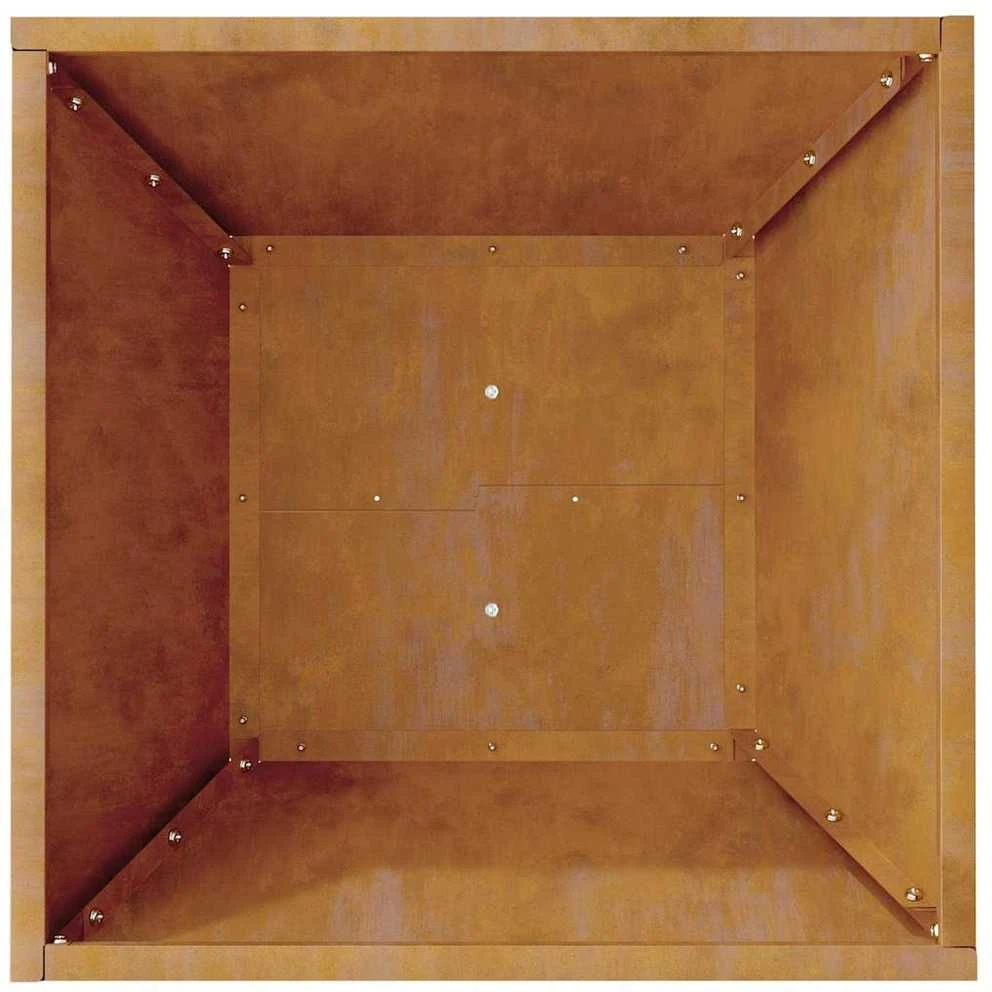 Sodo vazonas Rūdijanti 40 x 40 x 15 cm
