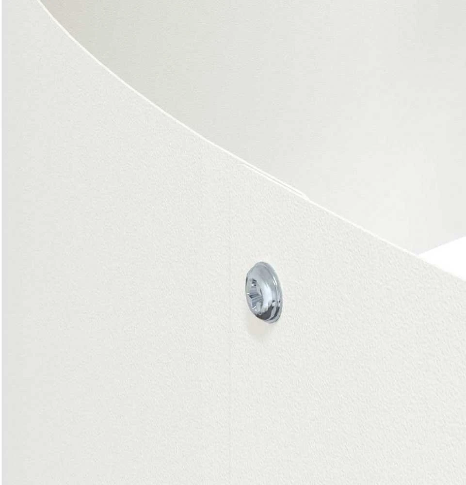 Sodo vazonas Balta 120 x 120 x 20 cm Šaltai valcuotas plienas