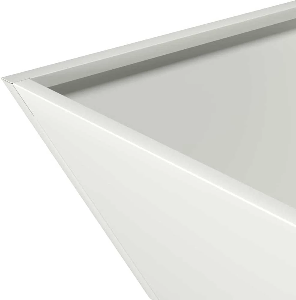 Sodo vazonas Balta 40 x 40 x 15 cm Šaltai valcuotas plienas