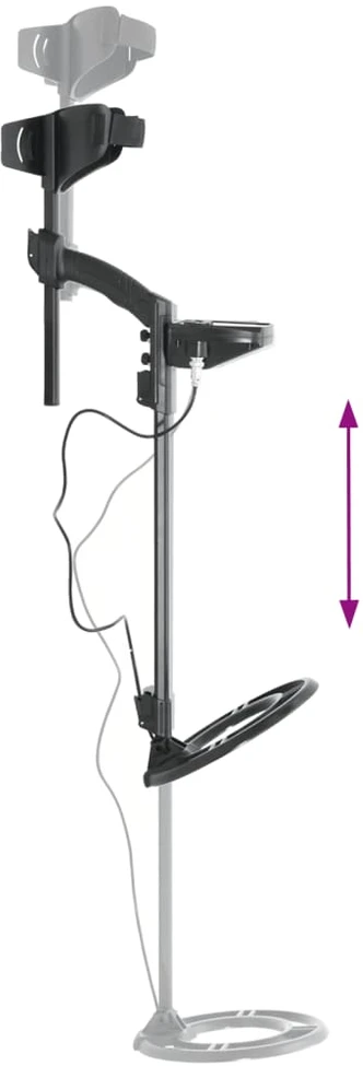 Metalo detektorius 24cm, paieškos gylis, LCD ekranas
