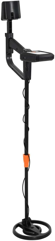 Metalo detektorius su LCD ekranu 3 modeliai 19 cm ritė Juoda