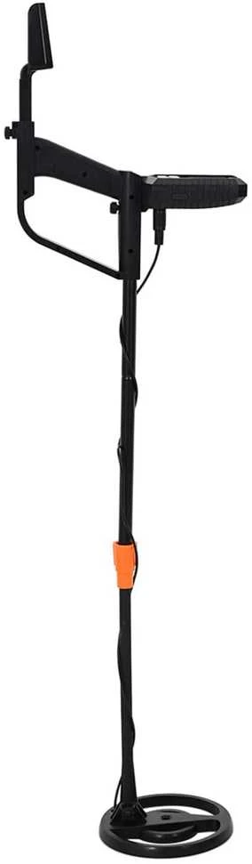 Metalo detektorius su LCD ekranu 3 modeliai 19 cm ritė Juoda