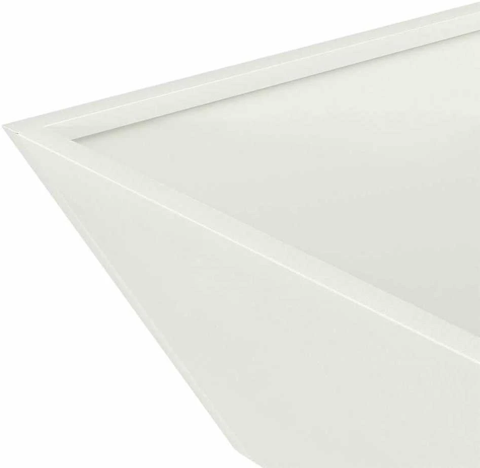 Sodo vazonas Balta 50 x 50 x 15 cm Šaltai valcuotas plienas