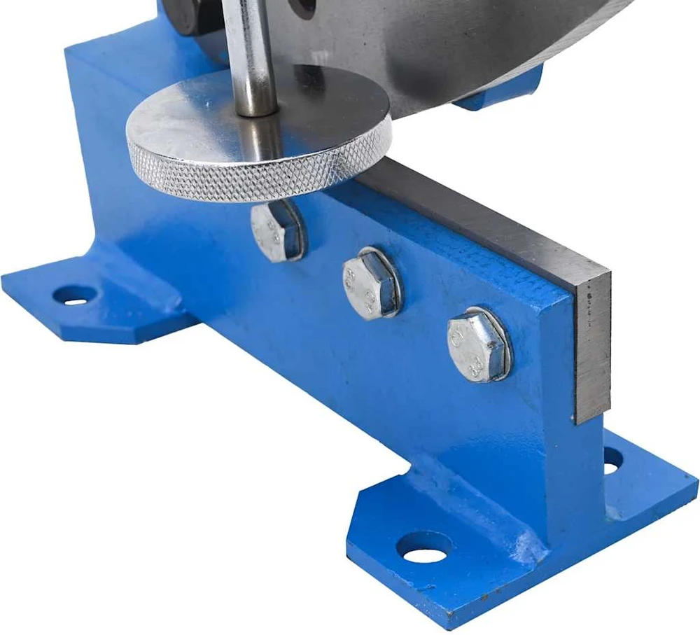 Metalo žirklės su svirtimi, mėlynos spalvos, 125mm
