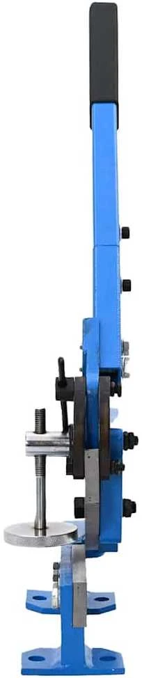 Metalo žirklės su svirtimi, mėlynos spalvos, 125mm