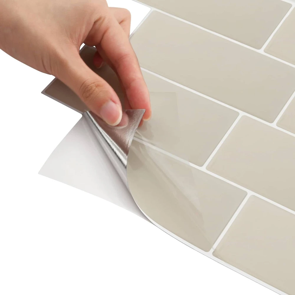 Metro plytelė 10 vnt. Smėlio 29 x 21 cm Poliuretanas ir PET