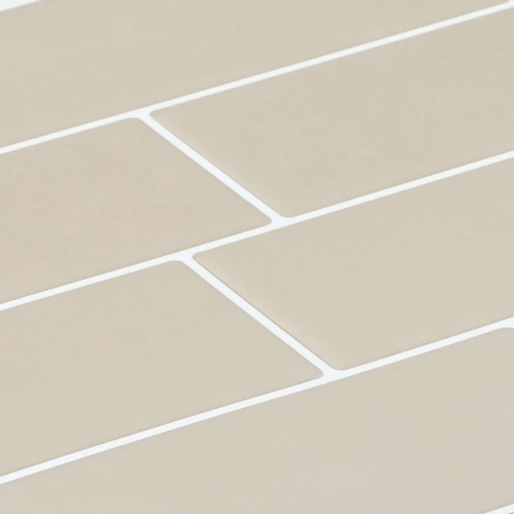 Metro plytelė 10 vnt. Smėlio 29 x 21 cm Poliuretanas ir PET