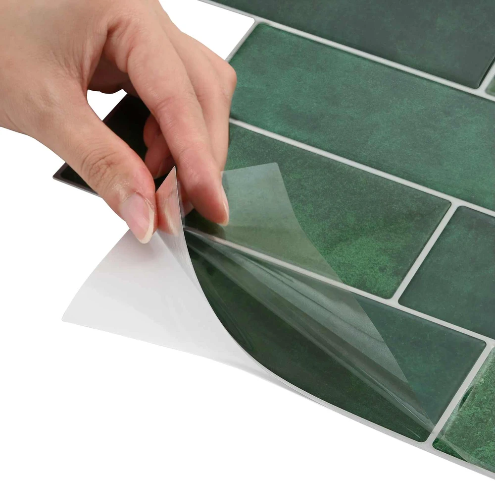 Metro plytelė 10 vnt. Tamsiai žalia 29 x 21 cm